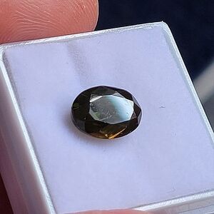 Natural Peridot Loose Gemstone 4.90ctw Oval Cut Dark Olive Green Stunning Rare